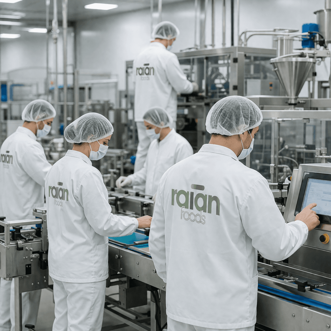 Equipo RAIAN en entorno de preparación y control de producto