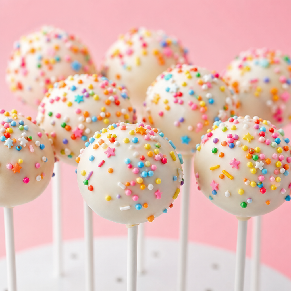 Cake pops de chocolate blanco preparada como receta RAIAN