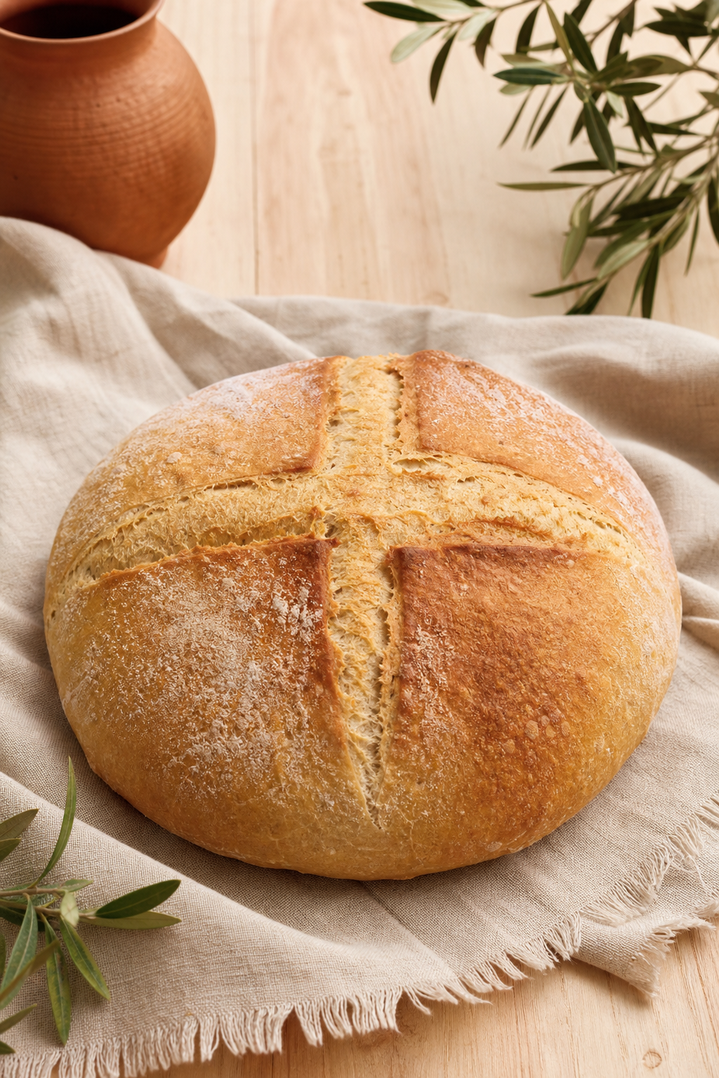 Pan candeal tradicional preparada como receta RAIAN